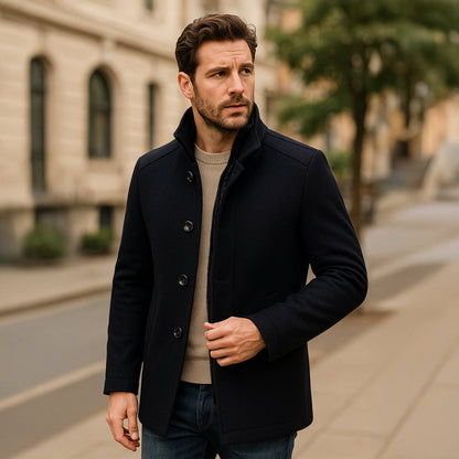 Timeless Men's Wool Trench Coat