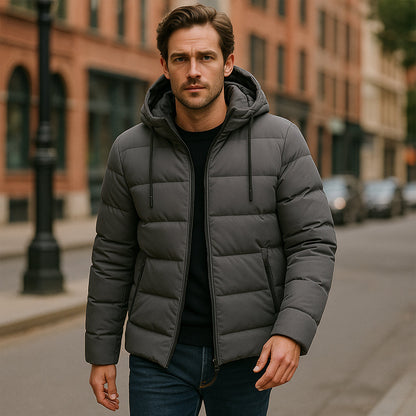 Warm Water Resistant Padded Hooded Coat