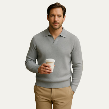 Classic Fit Polo Neck Sweater