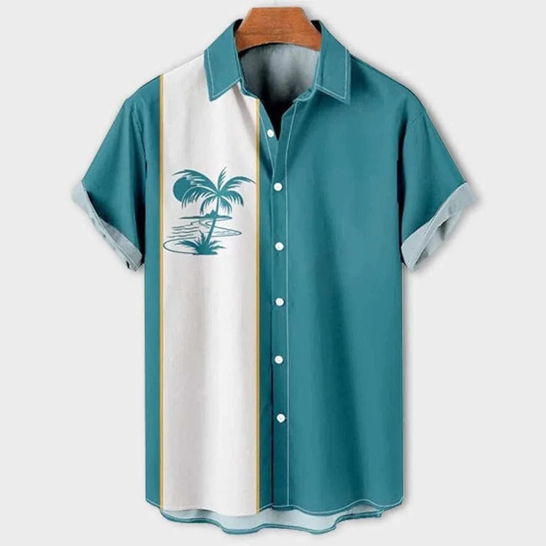 Colorful Hawaiian Style Mens Polo Shirt