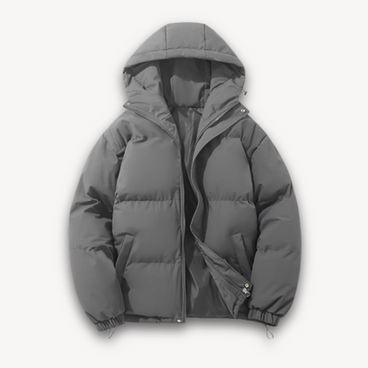 Men's Lightweight Puffer Coat with Hood