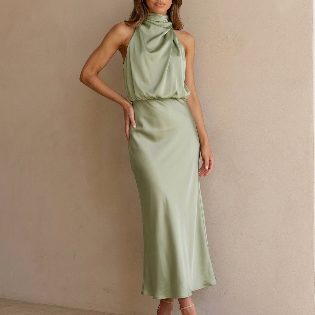 Elegant Sleeveless Midi Dress for Women