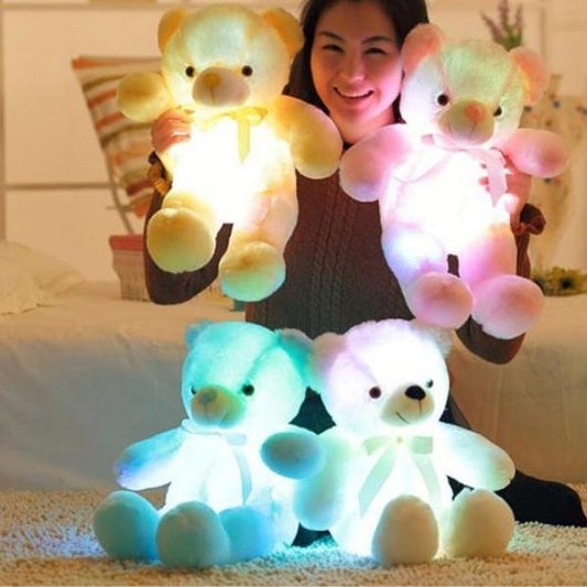 Fun Colorful LED Plush Teddy Bear Night Light - OutfitLondon