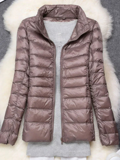 Slim Fit Women's Down Filled Coat