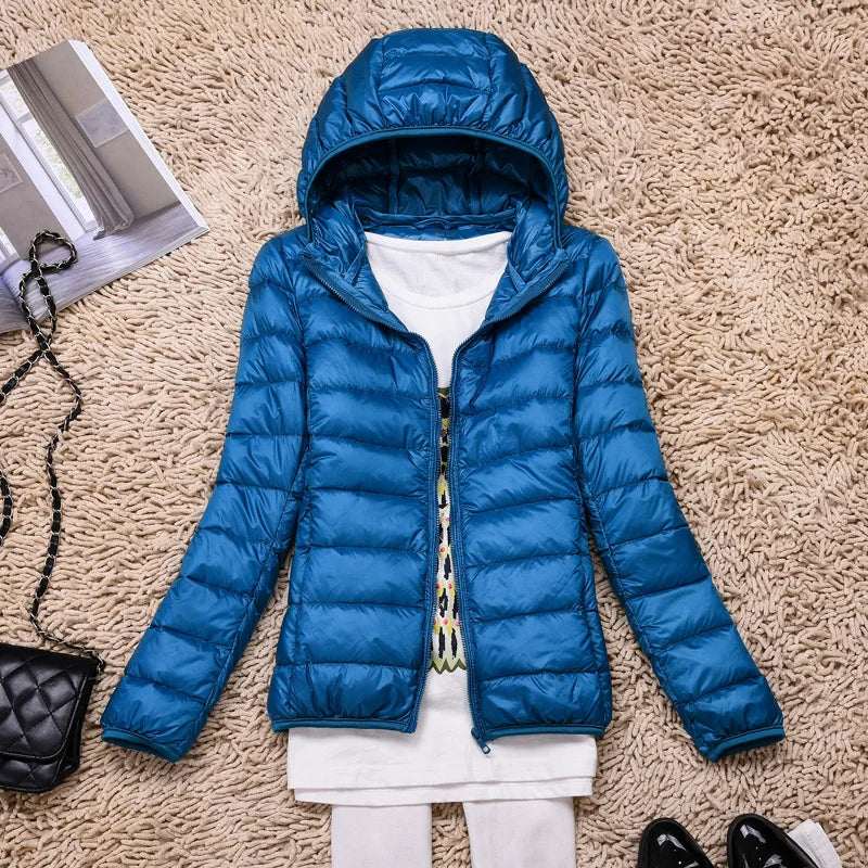 Slim Fit Women's Down Filled Coat