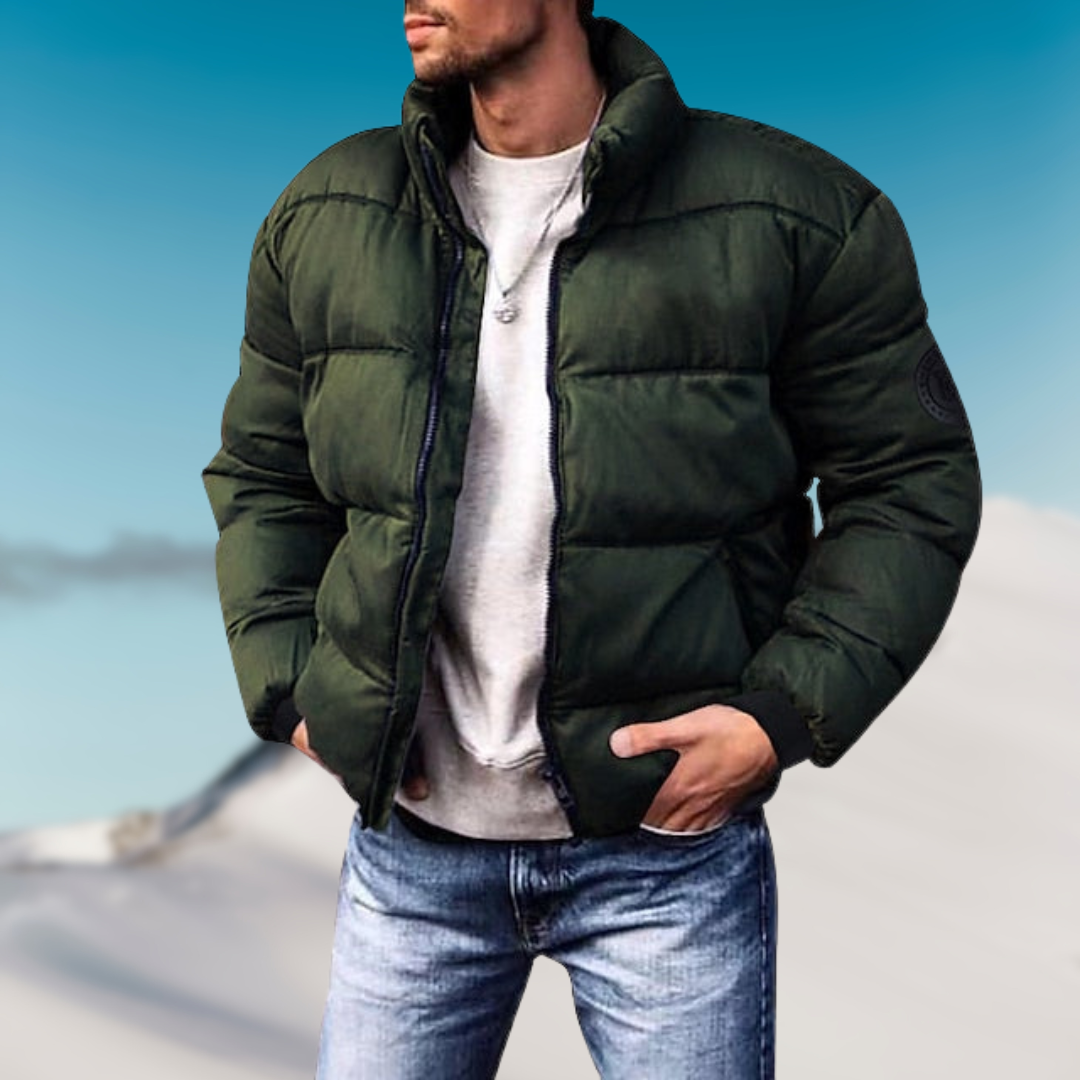 Slim Warm Men's Down Puffer Coat - OutfitLondon