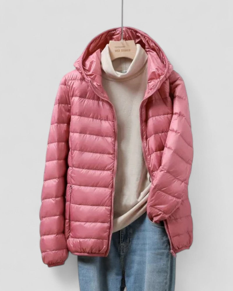 Ladies Slim Water Resistant Down Jacket - OutfitLondon