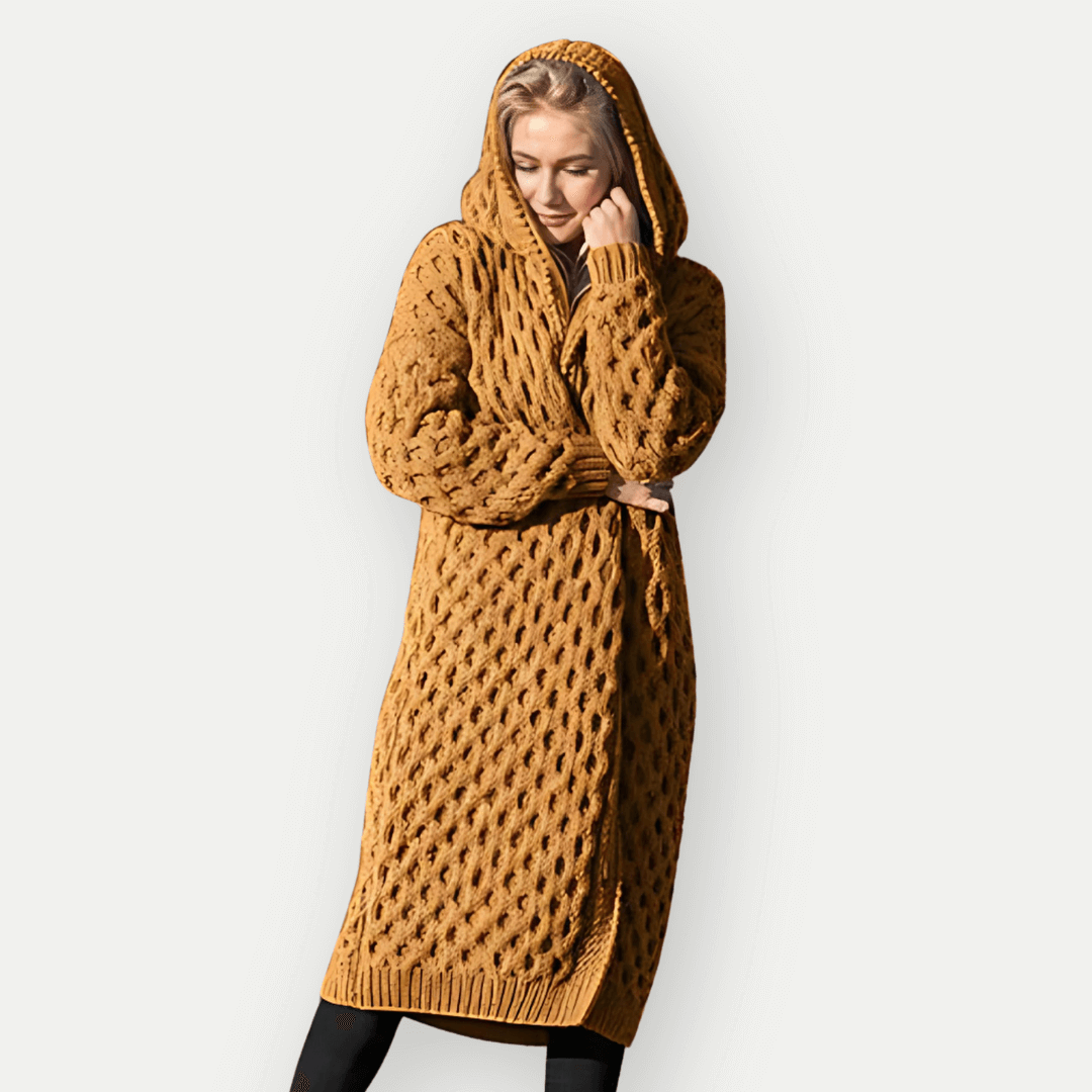 Long Oversized Cozy Knit Cardigan