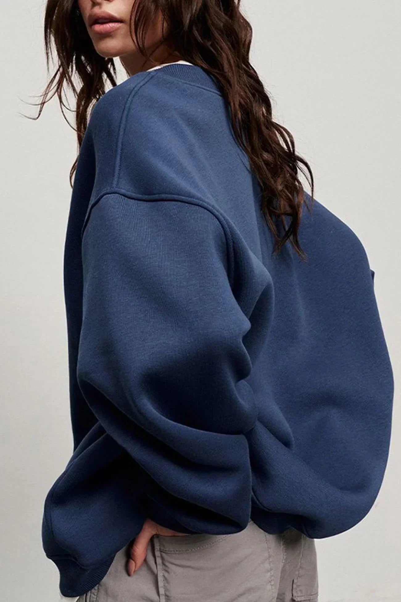Relaxed Fit Women's Crew Sweatshirt
