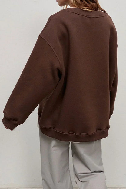 Relaxed Fit Women's Crew Sweatshirt