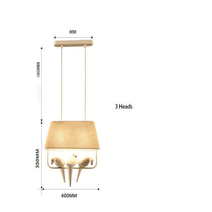Rustic Wooden Bird Cage Lamp