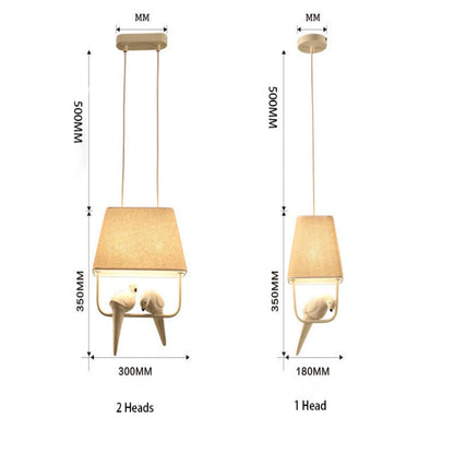 Rustic Wooden Bird Cage Lamp