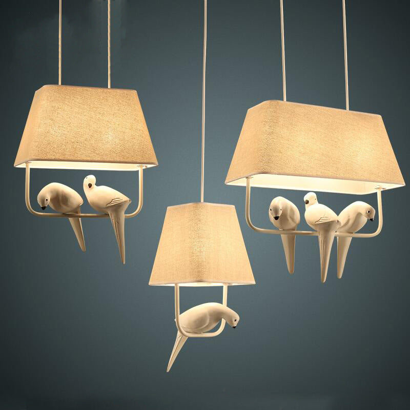 Rustic Wooden Bird Cage Lamp - OutfitLondon