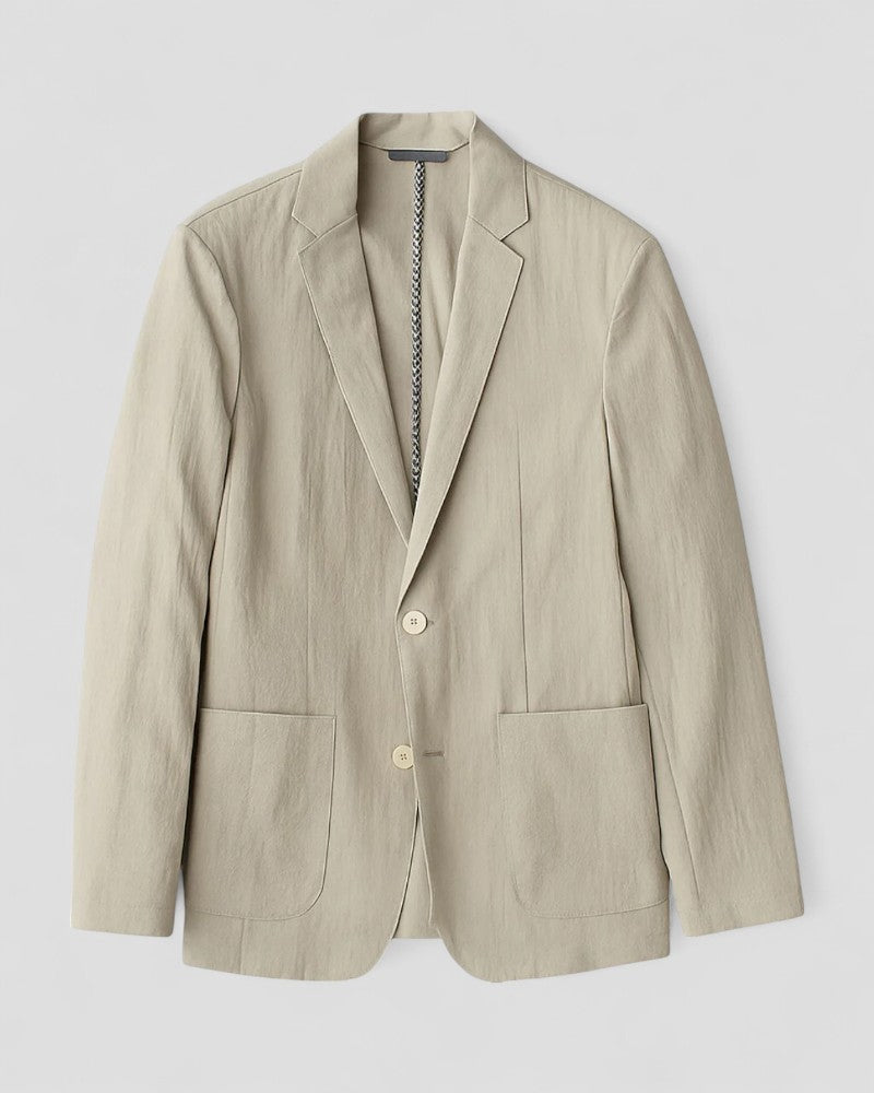 Slim Fit Mens Blazer in Linen Look Fabric