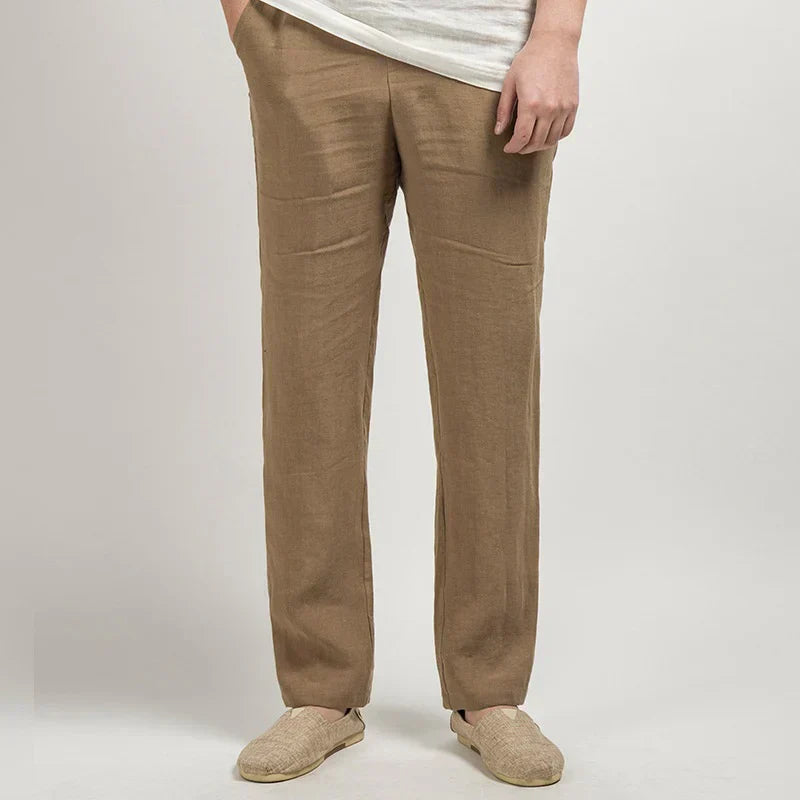 Relaxed Fit Casual Cotton Trousers