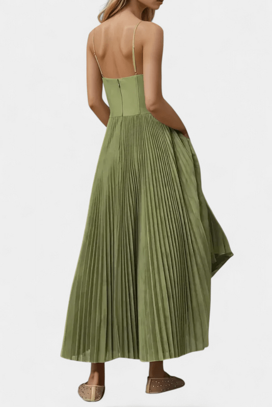 Liora Women's Green Off Shoulder Maxi Dress