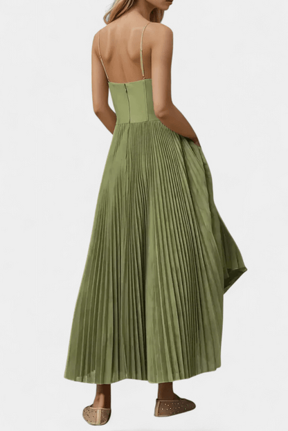 Liora Women's Green Off Shoulder Maxi Dress