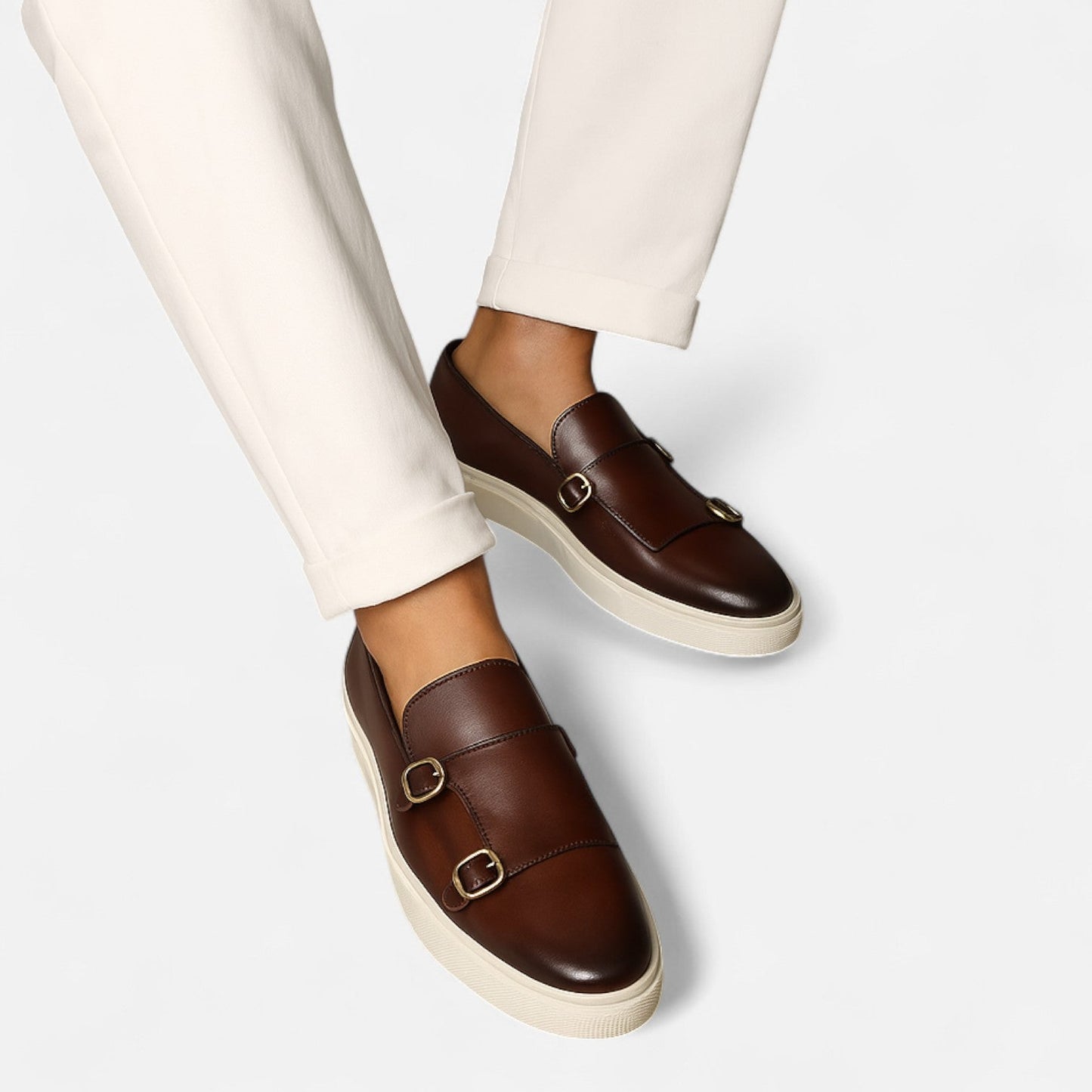 Easy Slip On Loafers with Buckle Detail