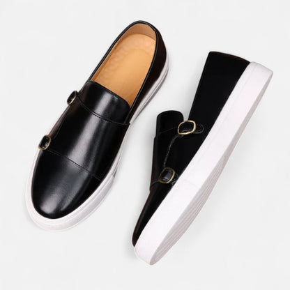 Easy Slip On Loafers with Buckle Detail