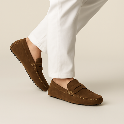 Comfortable Moc Toe Slip On Loafers