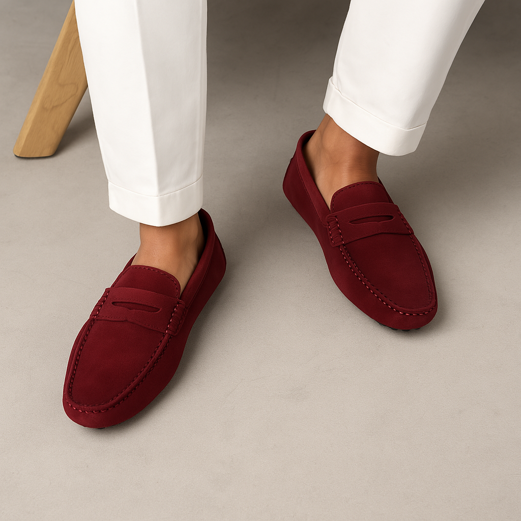 Comfortable Moc Toe Slip On Loafers