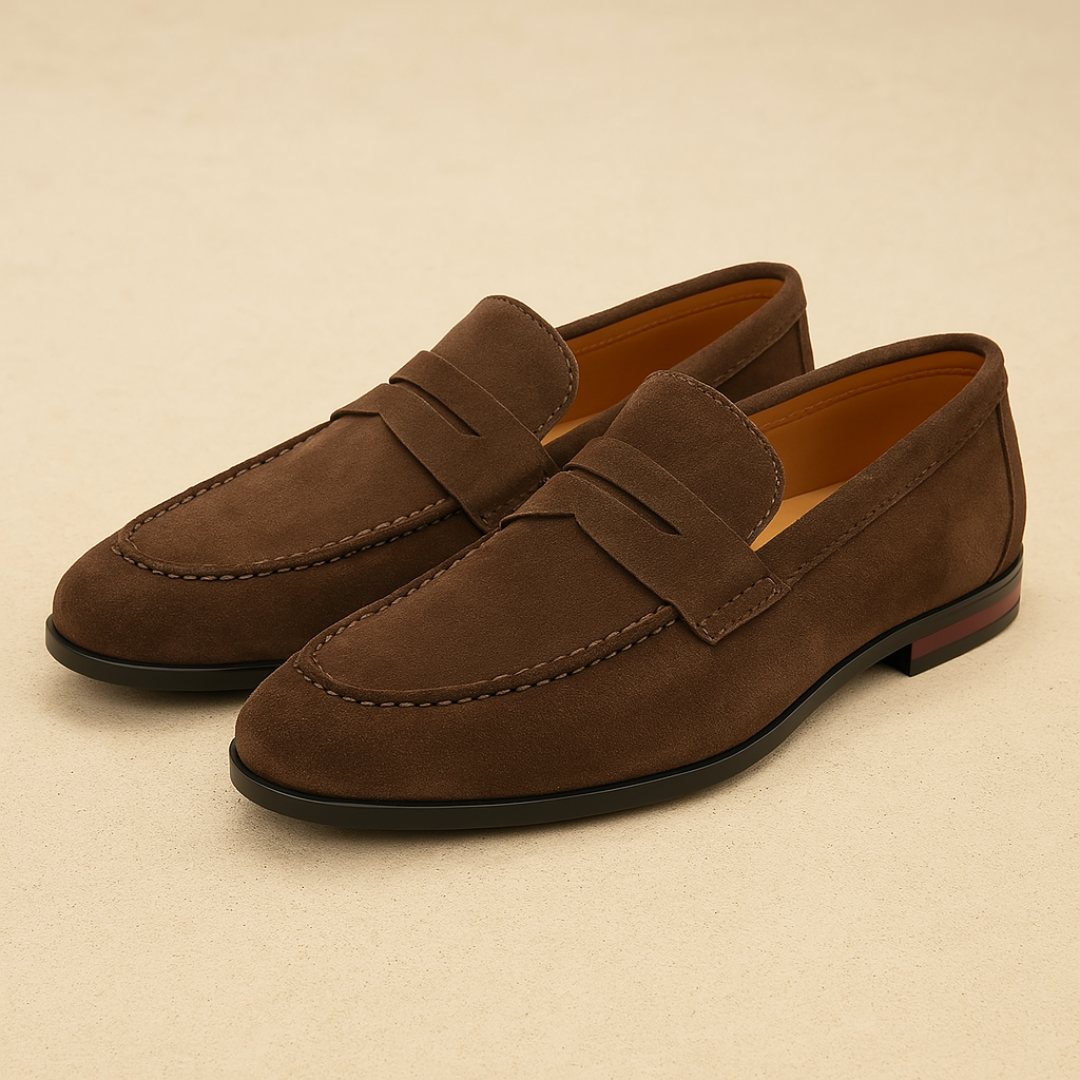 Comfortable Slip On Loafers With Round Toe Design