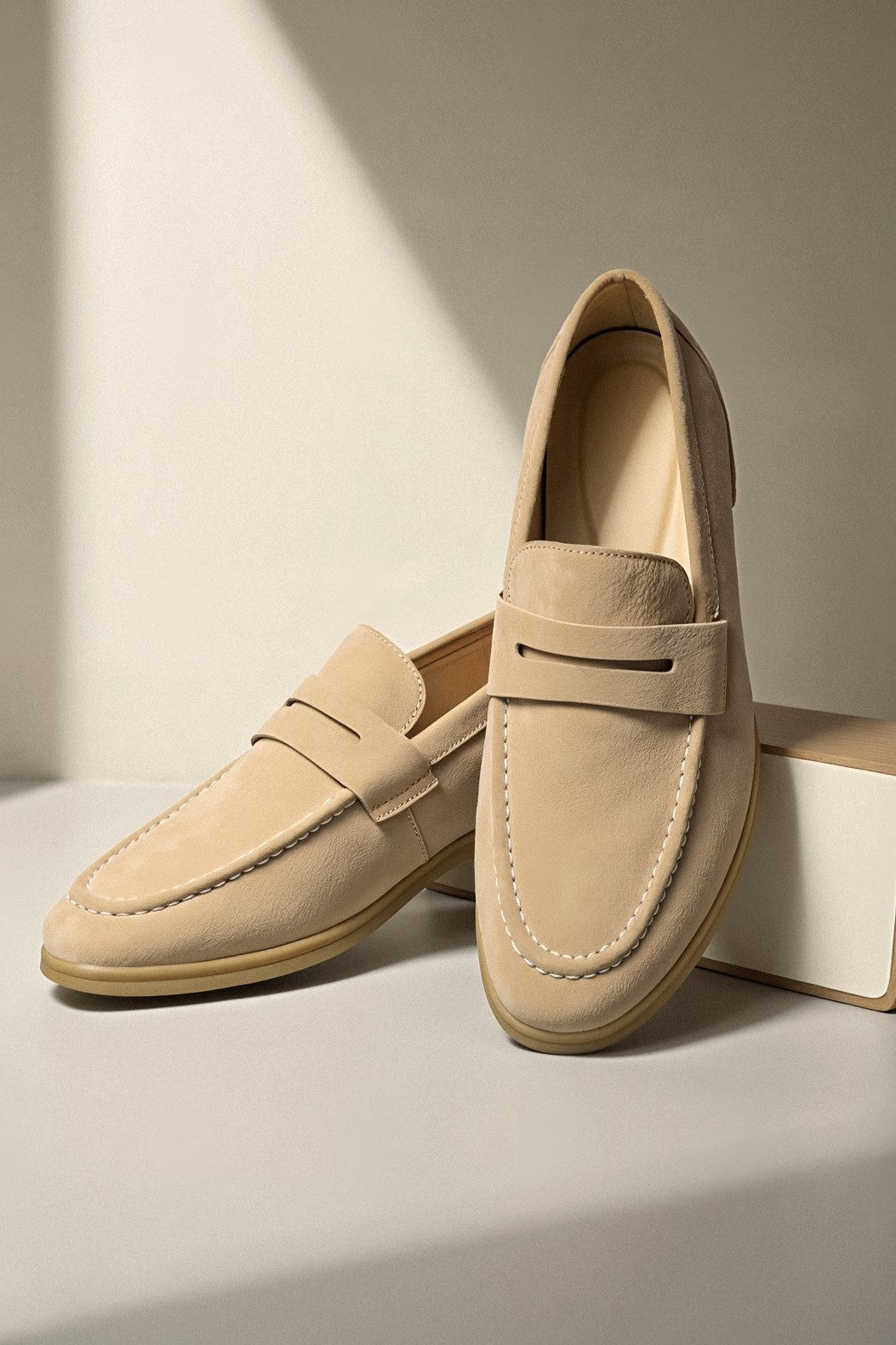 Comfortable Slip On Loafers with Rubber Grip Sole