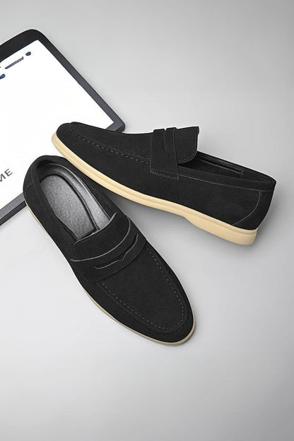Comfortable Slip On Loafers with Rubber Grip Sole