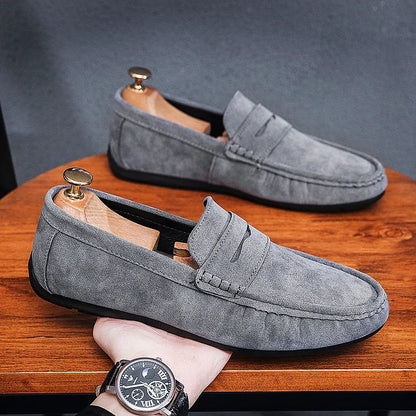 Comfortable Slip On Loafers With Lace Up Closure