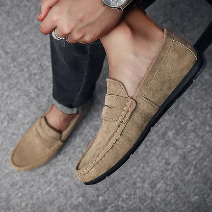Comfortable Slip On Loafers With Lace Up Closure