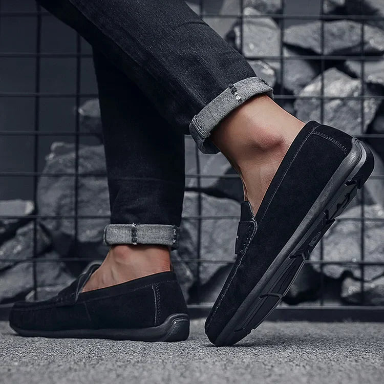 Comfortable Slip On Loafers With Lace Up Closure