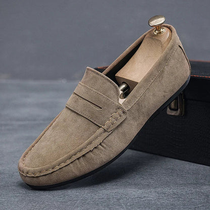 Comfortable Slip On Loafers With Lace Up Closure