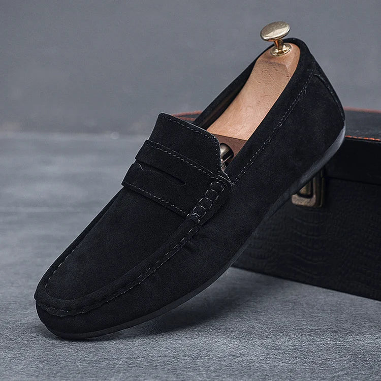Comfortable Slip On Loafers With Lace Up Closure