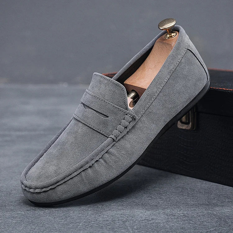 Comfortable Slip On Loafers With Lace Up Closure - OutfitLondon