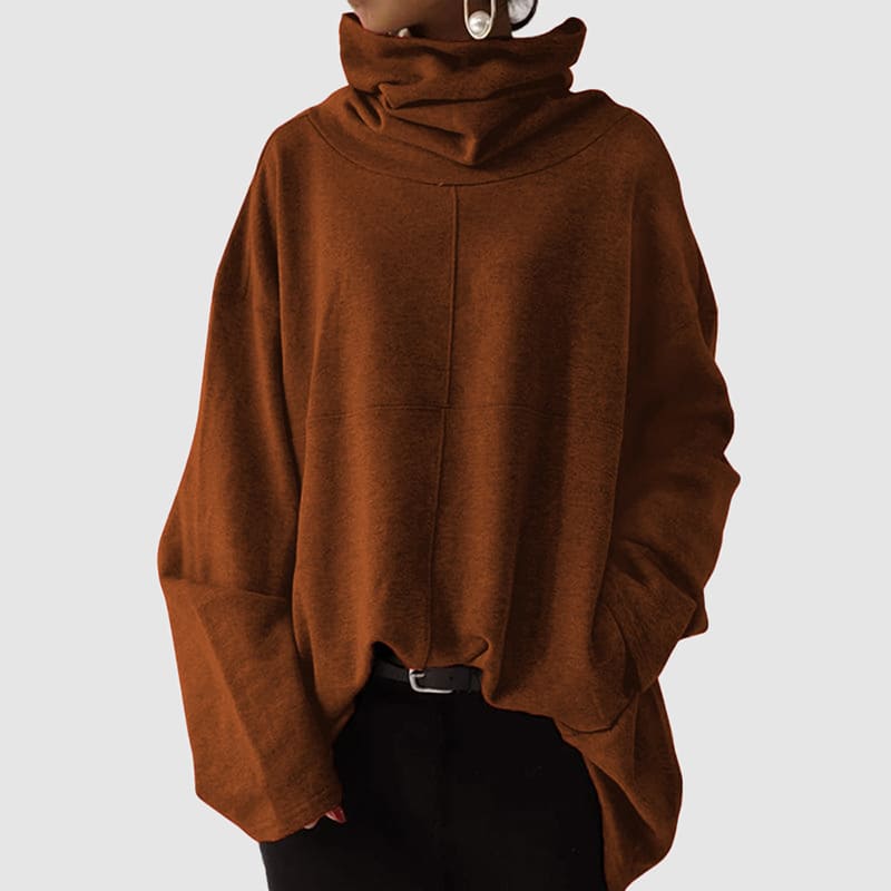 Cozy Oversized Long Turtleneck Sweater