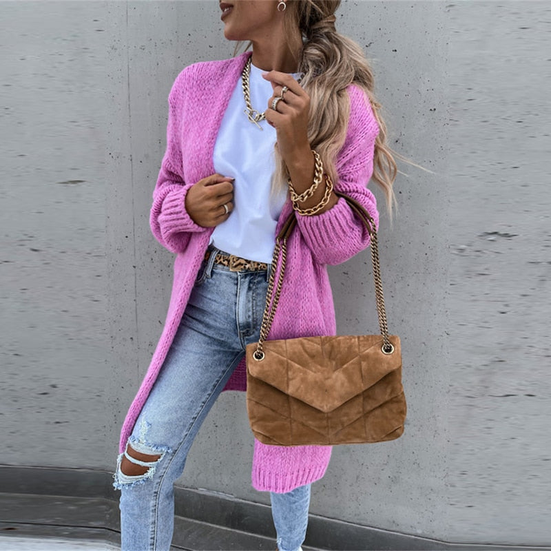 Cozy Open Front Knit Sweater