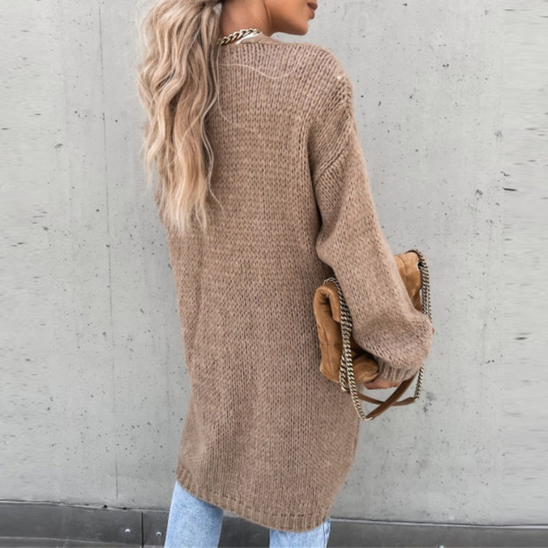Cozy Open Front Knit Sweater