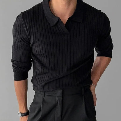 Comfortable Fit Polo Shirt with V Neck & Flexibility