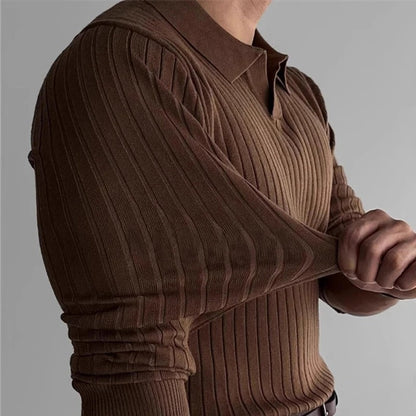 Comfortable Fit Polo Shirt with V Neck & Flexibility