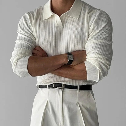 Comfortable Fit Polo Shirt with V Neck & Flexibility