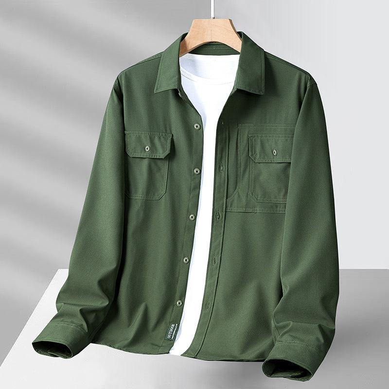 Comfy Casual Shirt - Breathable Fabric & Practical Pockets