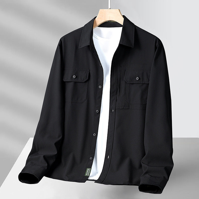 Comfy Casual Shirt - Breathable Fabric & Practical Pockets