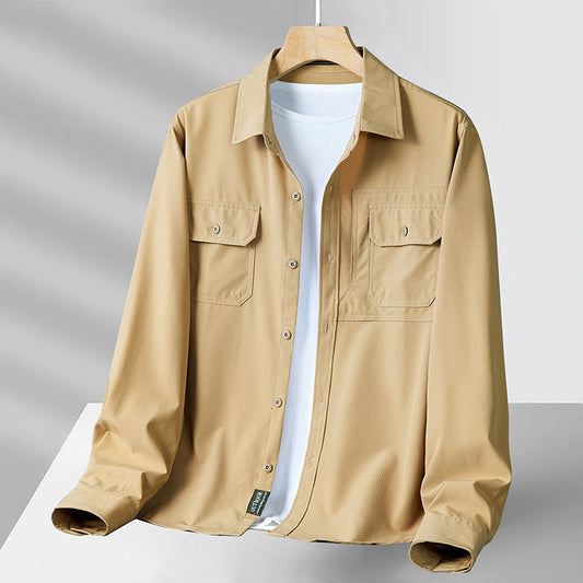 Comfy Casual Shirt - Breathable Fabric & Practical Pockets - OutfitLondon