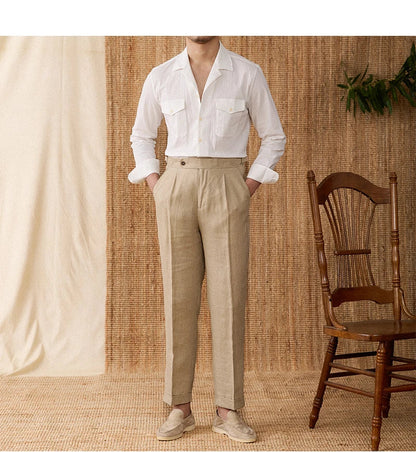 Classic Fit Shirt with Pocket and Button Front
