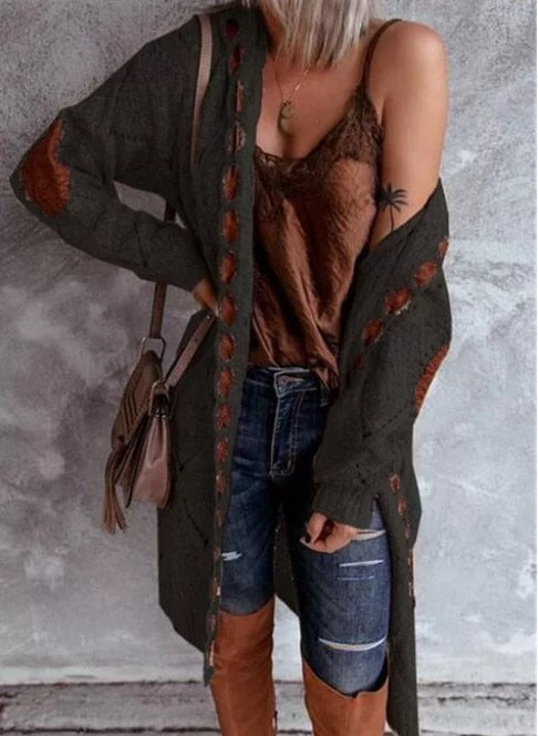 Cozy Oversized Long Sleeve Cardigan for Women