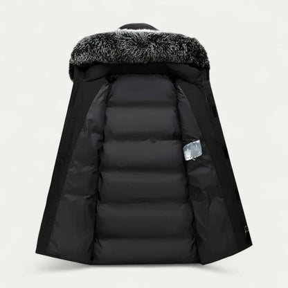 Warm Men's Faux Fur Parka Coat