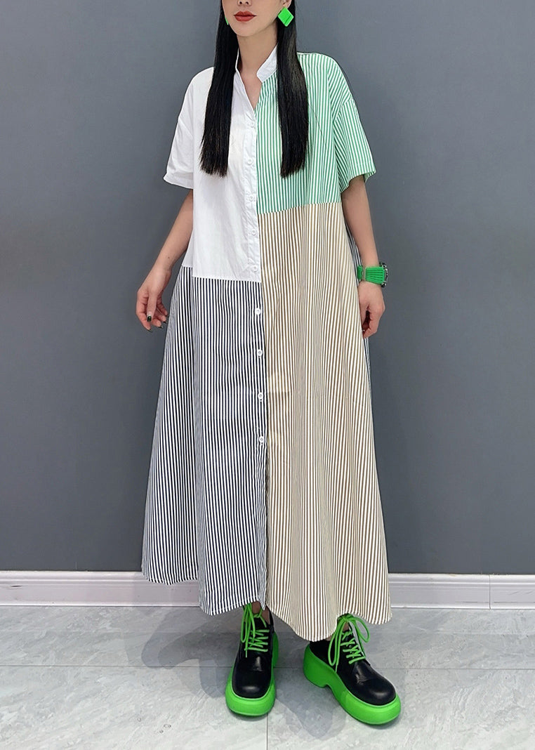 Women's Cotton Blend Maxi Dress Relaxed Fit - OutfitLondon