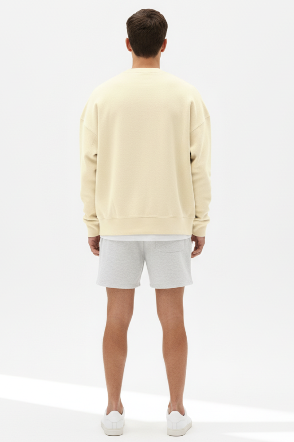 Relaxed Fit Crew Neck Mens Sweater