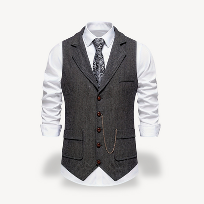 Classic Chain Detail Waistcoat for Men