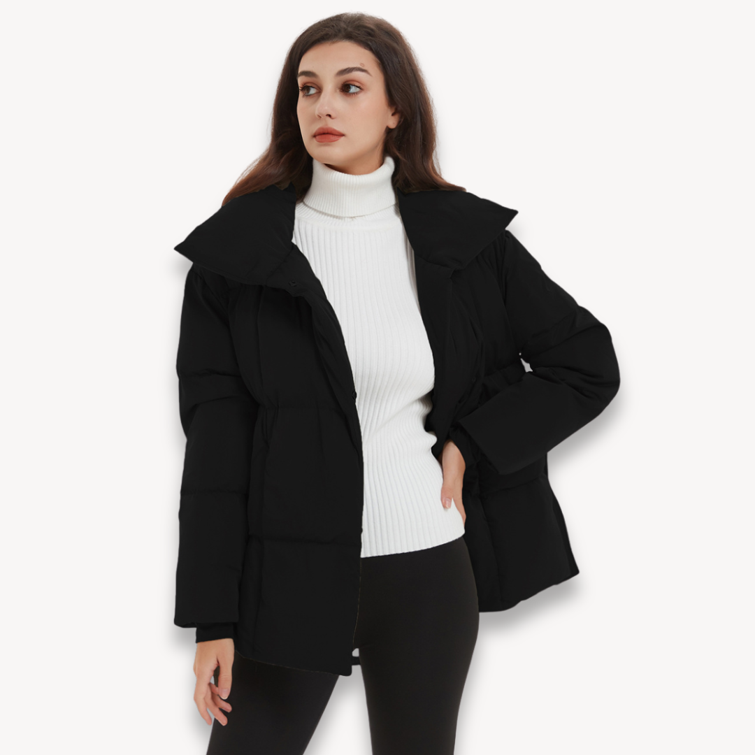Ladies Insulated Quilted Parka Coat - OutfitLondon